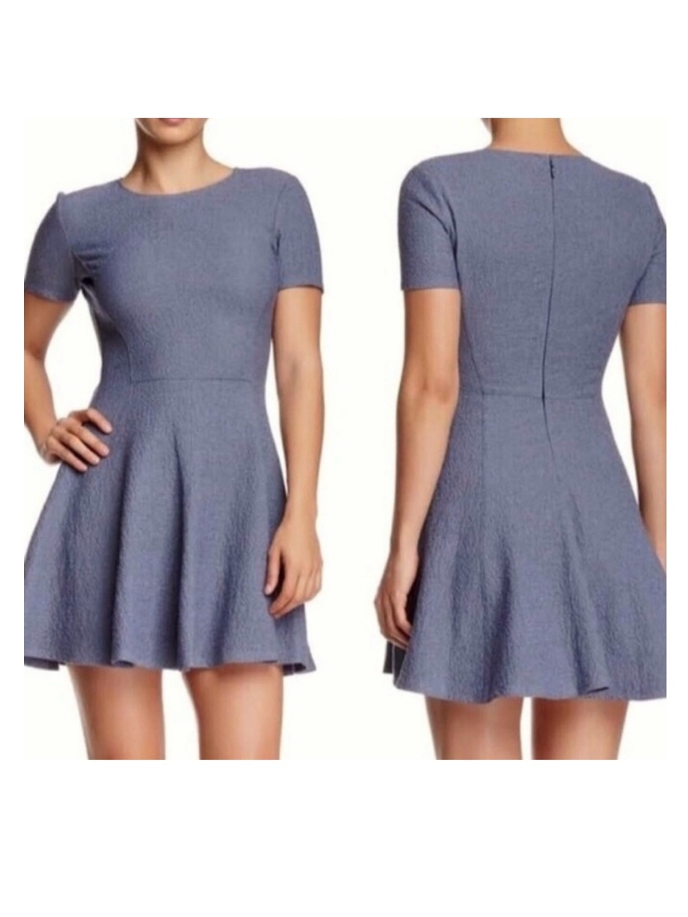 Theory Navy Blue Albita Fit & Flare Dress Women’s 2 Preppy Academia Classic